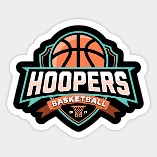 Hoopers Basketball Sticker